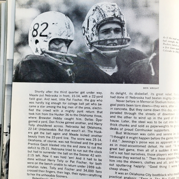 Go Big Red The Story Of Cornhusker Football 1966 Hollis J Limprecht James  Denne - Picture 15 of 16